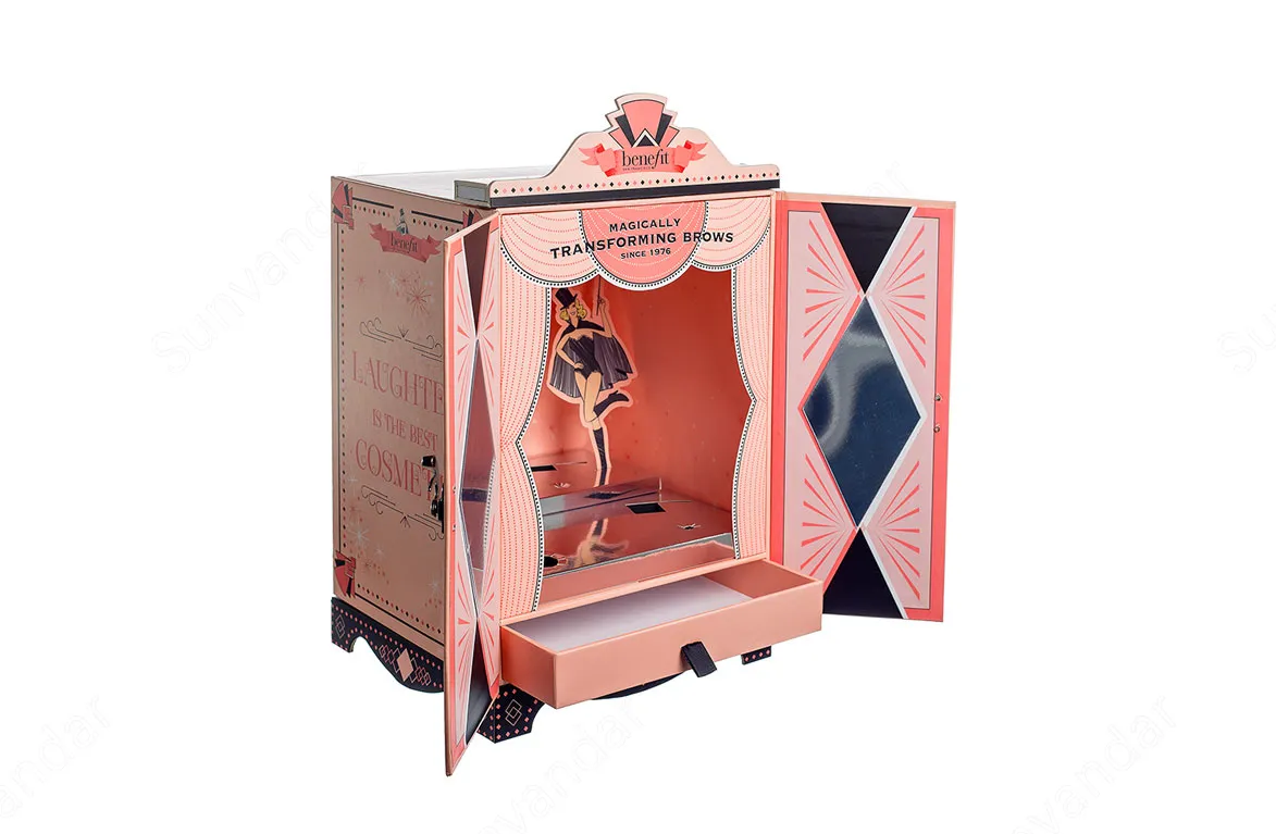 Rigid box in irregular shape
Double door structure
Drawer box structure